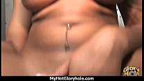 Sexy ebony enjoying gloryhole 23