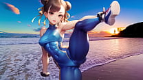Chun-Li safada, sem roupa