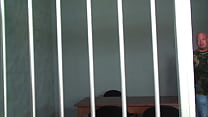 Guard Surrenders Her Tight Pussy to Prisoner for Hard Fuck