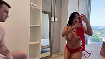 Behind the Scenes with Petite Huge Natural Tits 19 yr old Teen, Dafne Michelle, and Andres Acosta