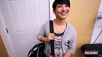 Skinny Brunette Jae Scott Sucks A Dick And Gets Her Pussy Deeply Fucked!