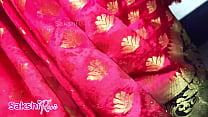 Desihotcouple midnight in blue colour saree fuking
