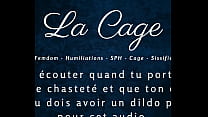 La Cage - Femdom caged anal joi