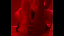 Sexy girl in the red room