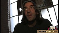 Ebony gets group cumshots 17