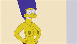 Marge Simpson's Dirty Nude Session: A Filthy Tribute to the Simpsons