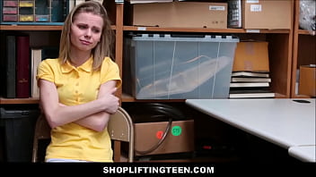 ShopliftingTeen - Cute Skinny Blonde Shoplifting Teen Fucked By Officer - Catarina Petrov