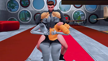 TWO HORNY TWINS ARRANGED HARD SEX AND FEMDOM FOR A YOUNG SOLDIER