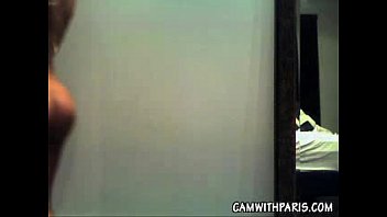 Teen Paris models topless in her new sexy panties