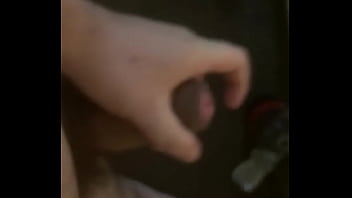 Stroking my large dick