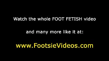 Tiny foot slut cumshot
