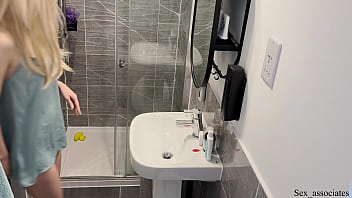Caught My Stepsis Riding Dildo In the Shower On Hidden Camera