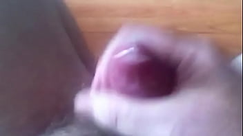 Tiny dick cum in condom close-up