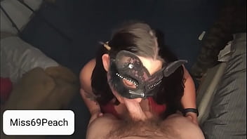 Miss69Peach gets throat pounding