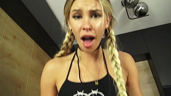 Enjoy how this dirty deganrate blond ultraslut suck the tentakel penis with pleasure before she ride herself to ograsm on him.