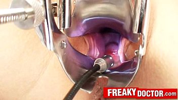 Beautiful czech blonde Angel Wicky funny vagina exam