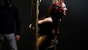 Cute slut whipped on all fours