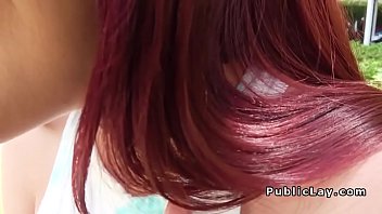 thumb redhead spinner  sucks and pounds in public ds ds in public ds in public