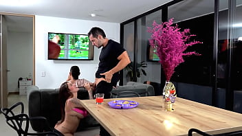 thumb fucking his gf  while he watched tv d tv d tv d tv