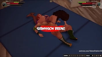 Helena VS Aine O'Rackie (Naked Fighter 3D)