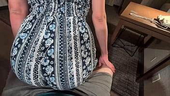 cute redhead grinds on cock