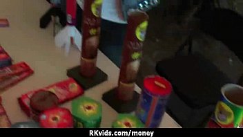 Sexy wild chick gets paid to fuck 21