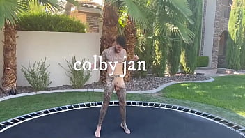 I Snuck Into His Backyard To Jump Naked Im Glad He Decided To Join!!Full Video Posted To My -Link In Bio-