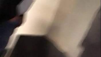 peeping crown pissing in public bathroom II