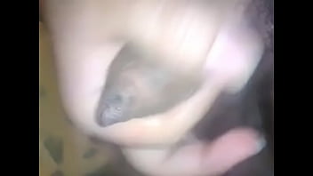 thumb cumming in the  shower  