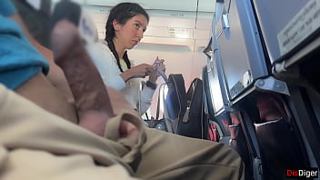 Public Dick Flashing in Airplane - Girl Brought Me To Cumshot In 2 Minutes 