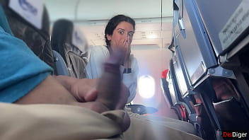 Public Dick Flashing in Airplane - Girl Brought Me To Cumshot In 2 Minutes 