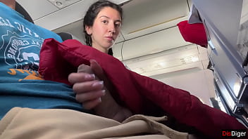 Public Dick Flashing in Airplane - Girl Brought Me To Cumshot In 2 Minutes 