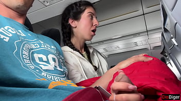 Public Dick Flashing in Airplane - Girl Brought Me To Cumshot In 2 Minutes 