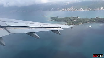 Public Dick Flashing in Airplane - Girl Brought Me To Cumshot In 2 Minutes 