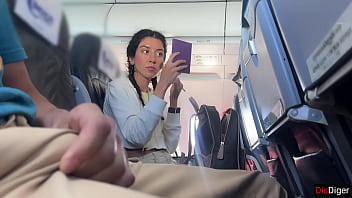 Public Dick Flashing in Airplane - Girl Brought Me To Cumshot In 2 Minutes 
