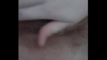 Rubbing my hairy FTM pussy once again