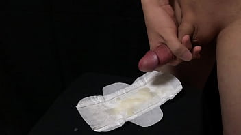 Cumshot on Sanitary Napkin