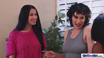 thumb lesbian couple  fool around next to bff and as t to bff and as t to bff and ask