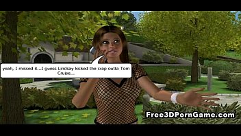 Foxy 3D cartoon brunette hottie getting fucked