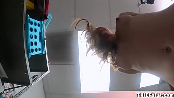 Shoplifter tries to devour a huge BBC