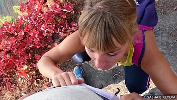 thumb pov outdoors am  ateur blowjob in the mountain in the mountains n the mountains