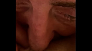 I suck her cum out with a straw and