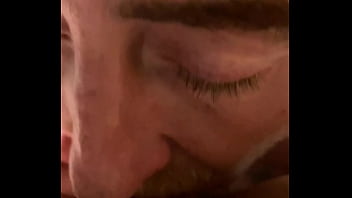 I suck her cum out with a straw and