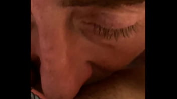 I suck her cum out with a straw and