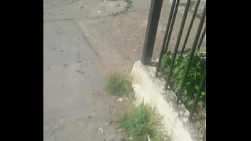 thumb guy follows gir  l with big ass   