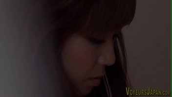 Solo japanese babe toys her pussy
