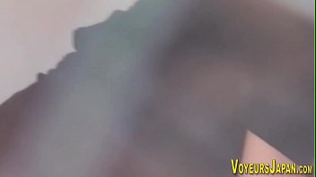 Solo japanese babe toys her pussy