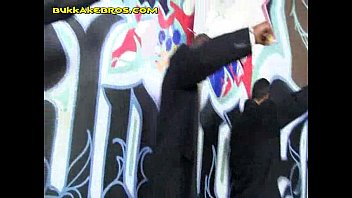 Brunette Sucks Bunch Of Black Cocks
