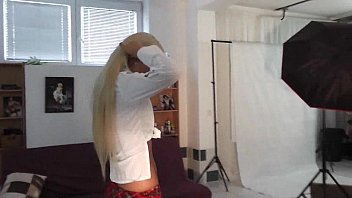 Hot POV lapdance and cock sucking by czech blonde