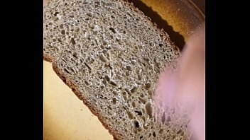 Cum on bread